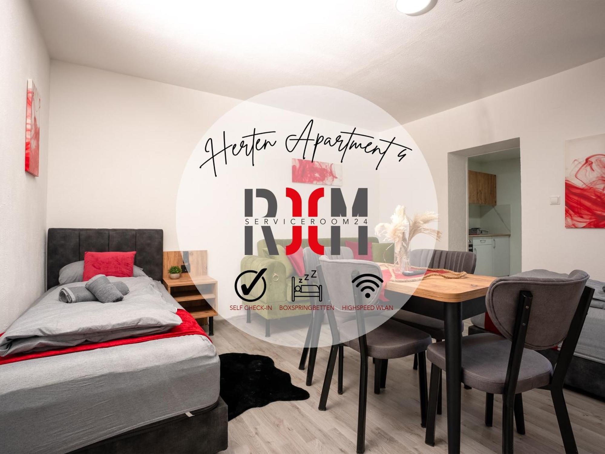 Serviceroom24 - Apartment 4 In Herten Wlan - Smart-Tv - 24-7 Check-In Und Kueche Zewnętrze zdjęcie